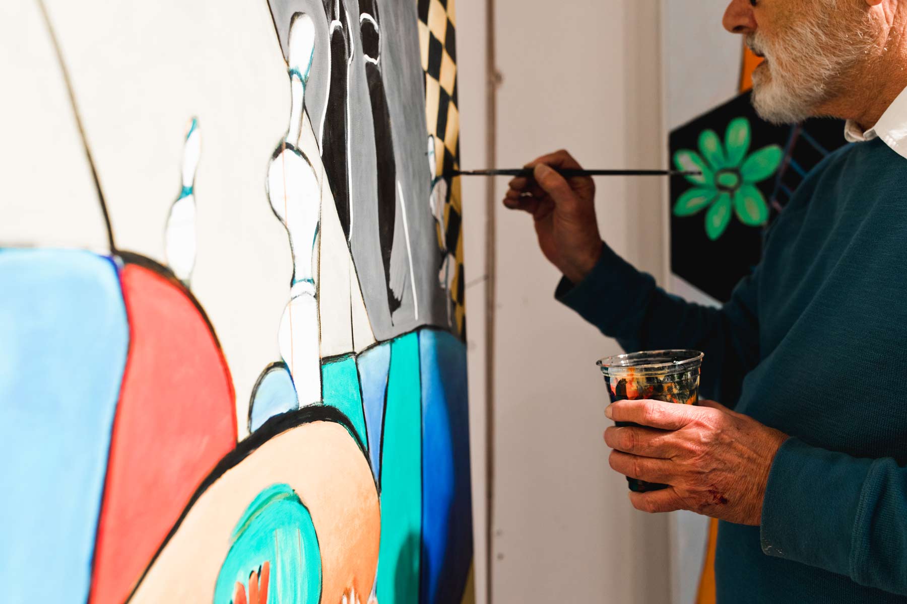 Father Jerome Tupa painting